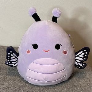 Squishmallows Bibiana the Butterfly Garden Collection 7.5" Plush Purple New Tags